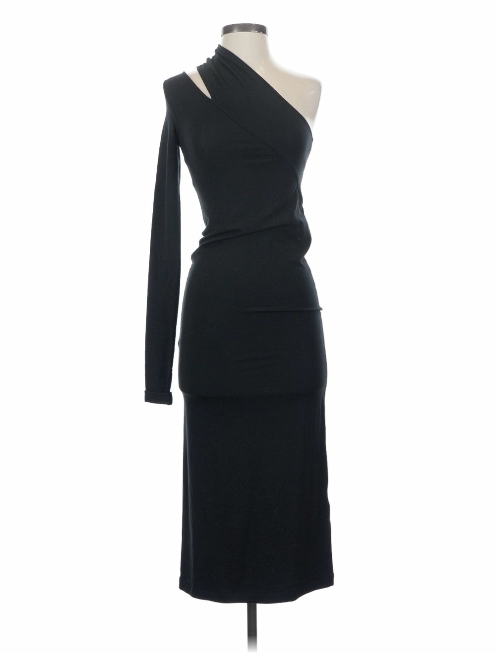 Helmut Lang Black One-Shoulder Midi Dress (Send Offer!)
